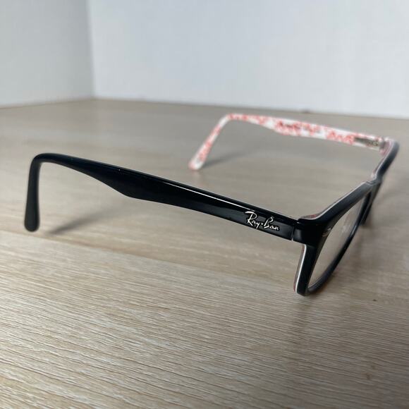 Ray-Ban RB5228 5014 Eyeglasses Black White and Red 50-17-140 Frames Only - Picture 8 of 8